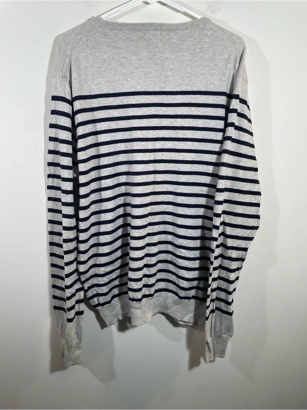J. Crew striped sweater cotton/cashmere blend XL